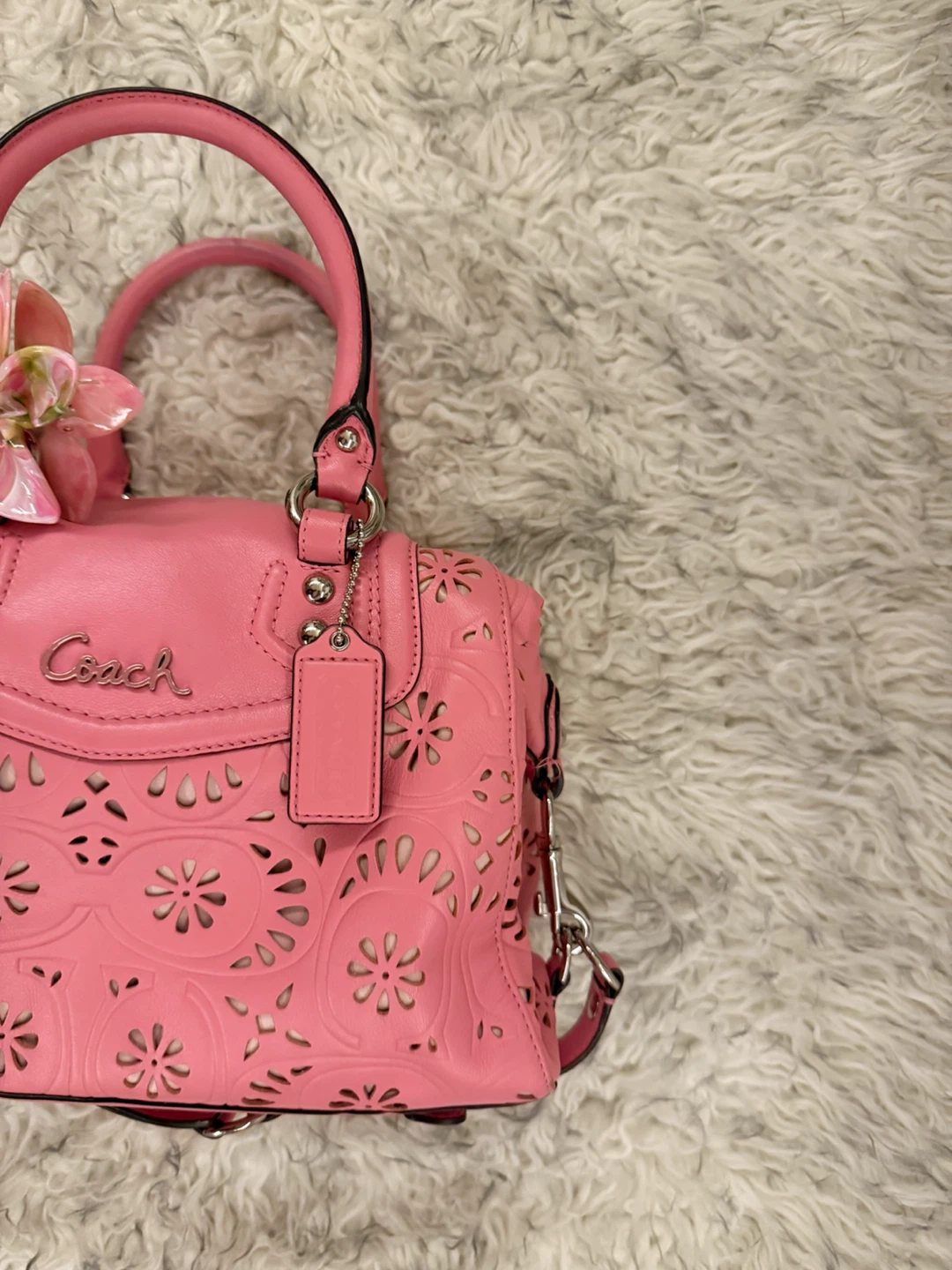 Coach ‘Ashley’ Floral Satchel - Pink - photo 3