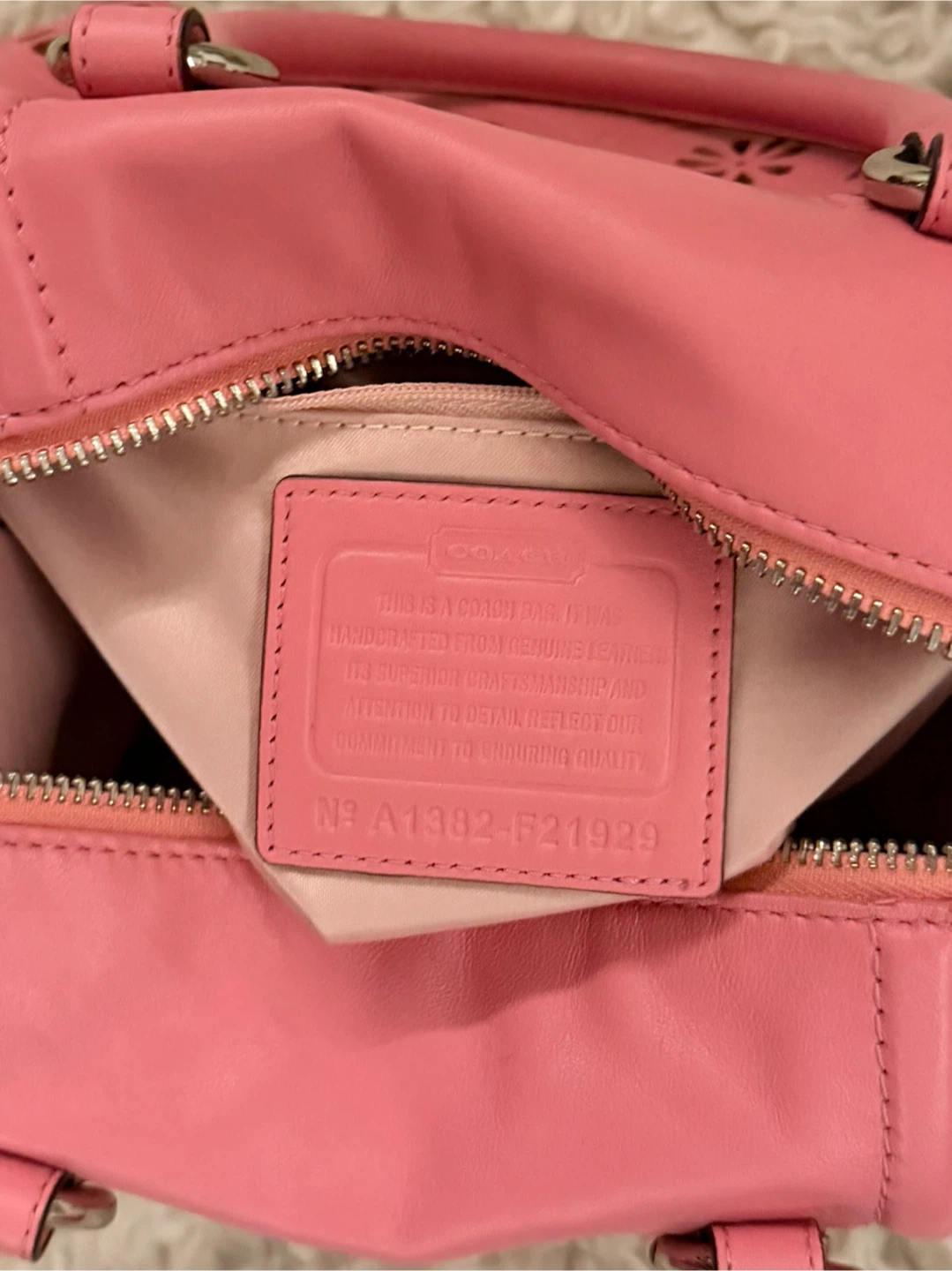 Coach ‘Ashley’ Floral Satchel - Pink - photo 5