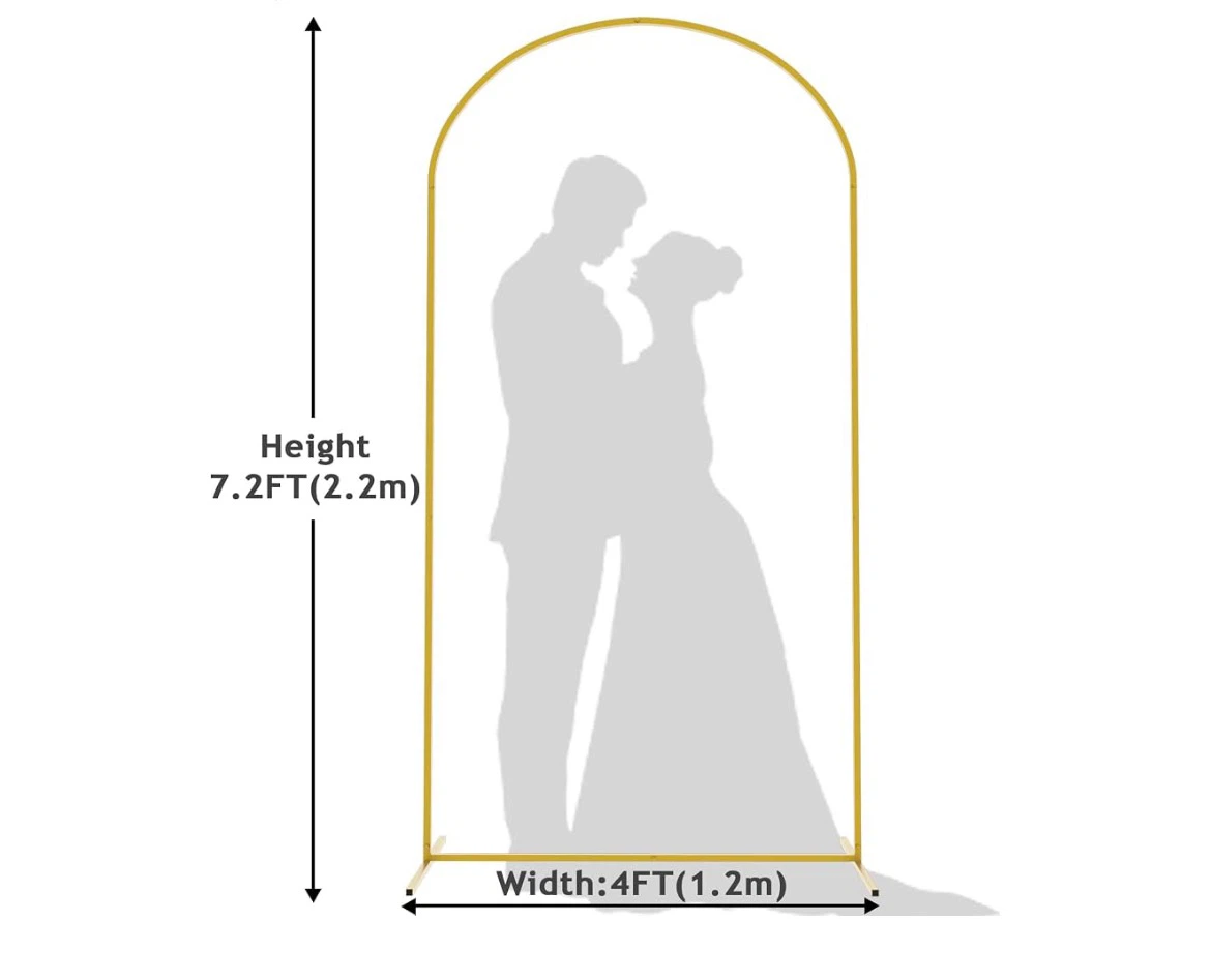 Gold Metal Arch Backdrop Stand - photo 2