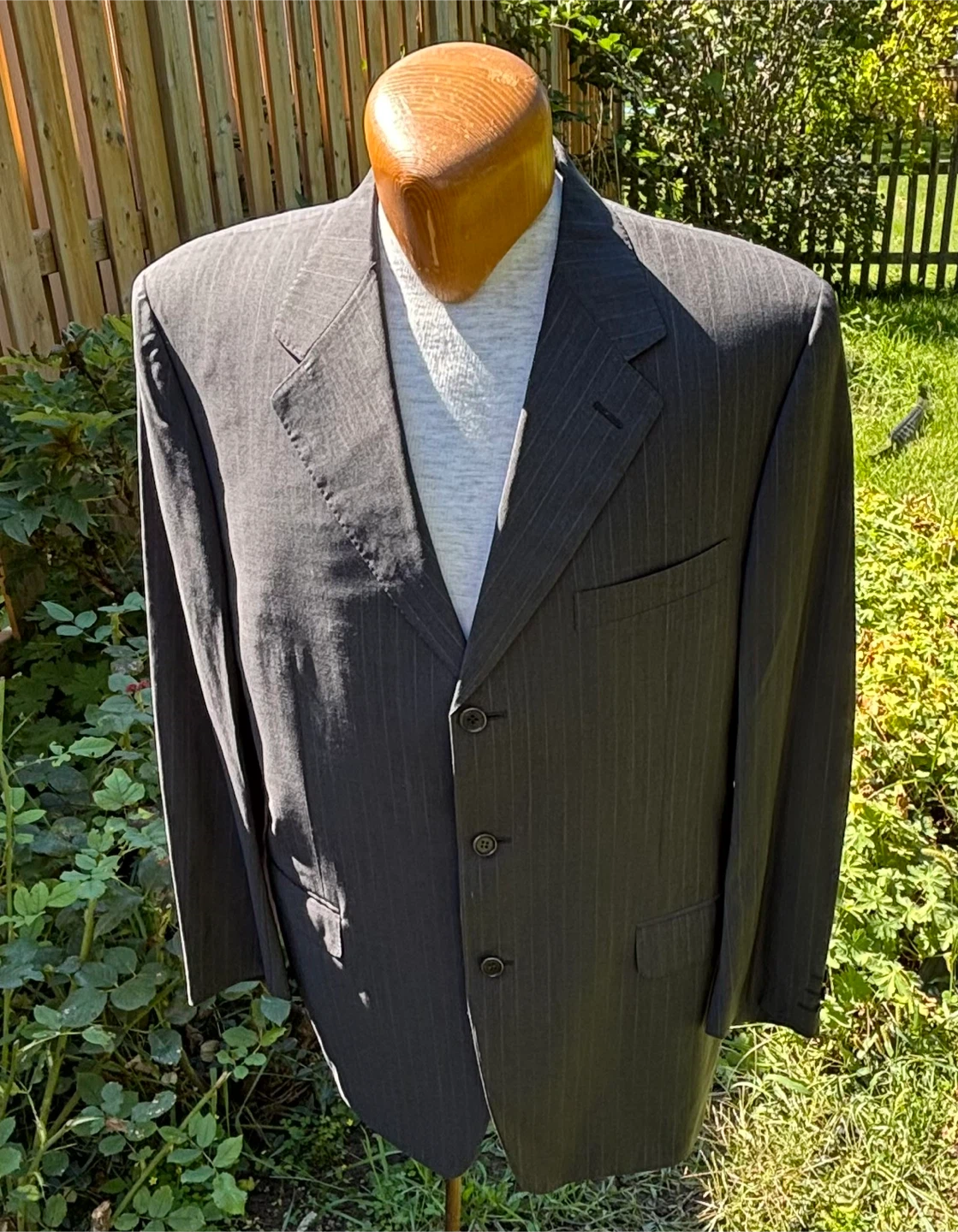 Mens Canali size 54R Pinstripe Wool Suit Jacket - photo 2