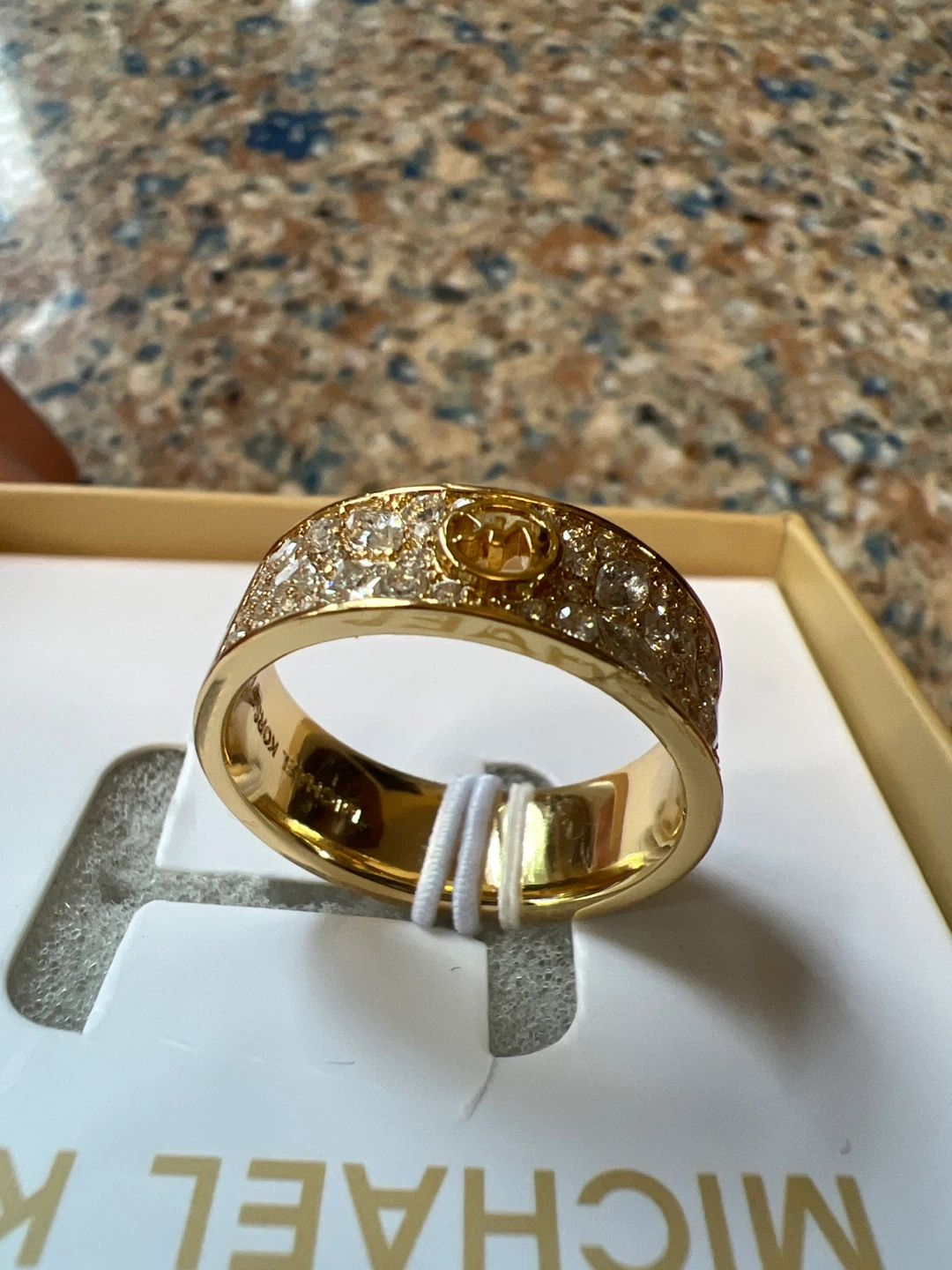 Michael Kors Kors Brilliance Ring Gold Tone size 8 - photo 2