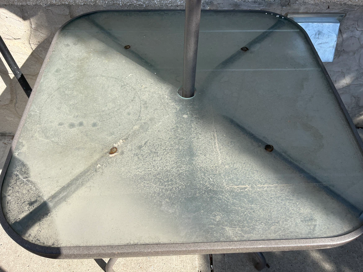 Outdoor patio table with umbrella - photo 3