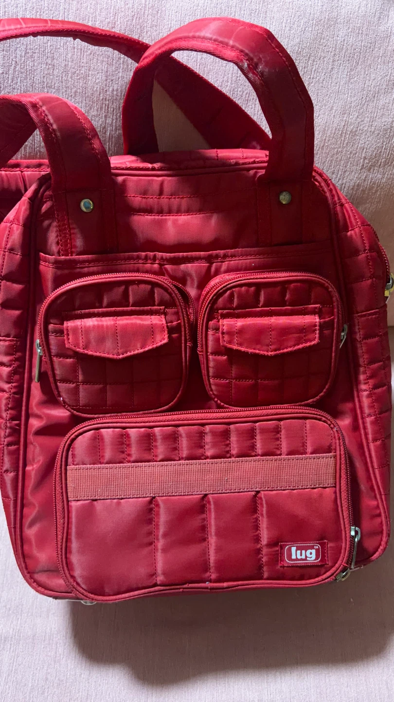 Lug Red Quilted Tote Bag
