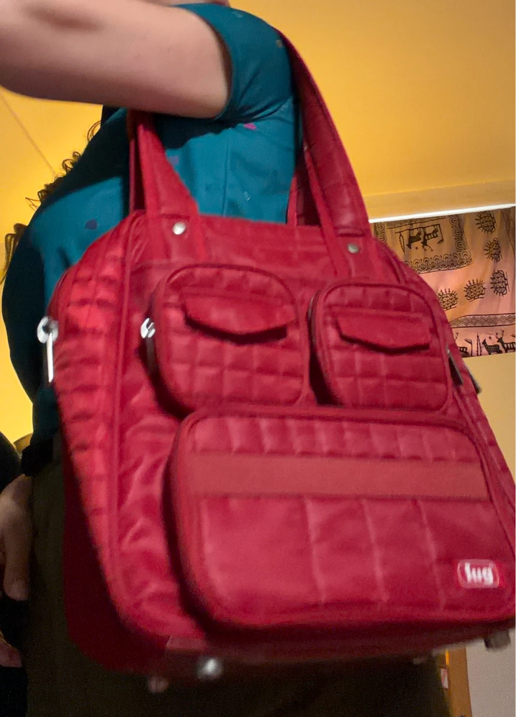 Lug Red Quilted Tote Bag - photo 2