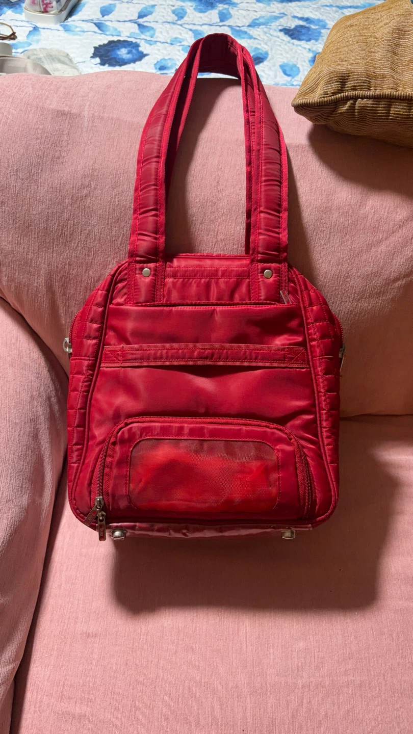 Lug Red Quilted Tote Bag - photo 3