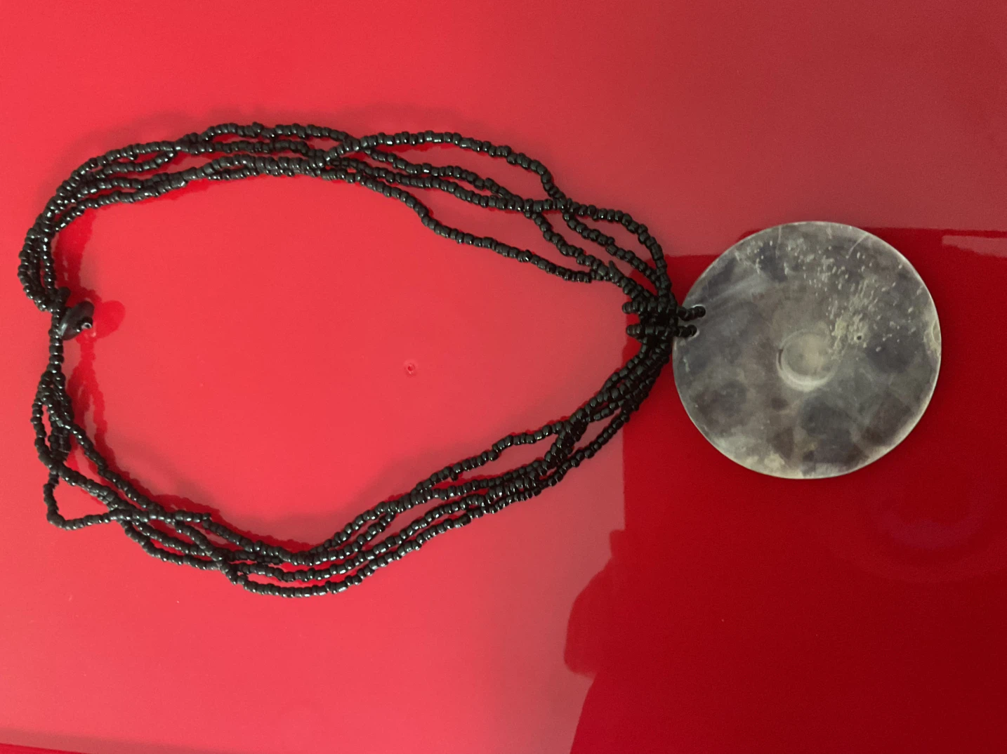 Black Multi-Strand Statement Necklace