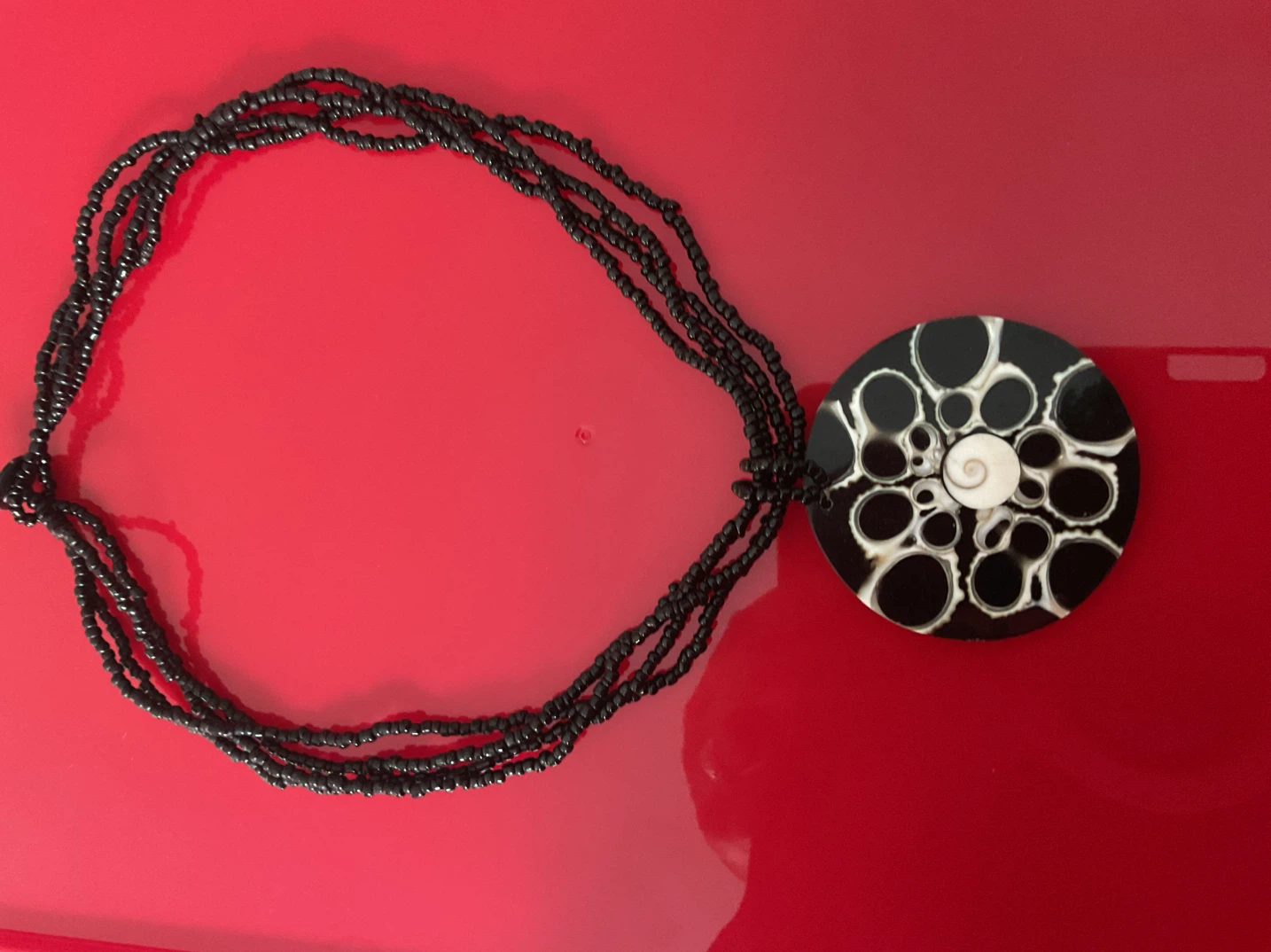 Black Multi-Strand Statement Necklace - photo 2