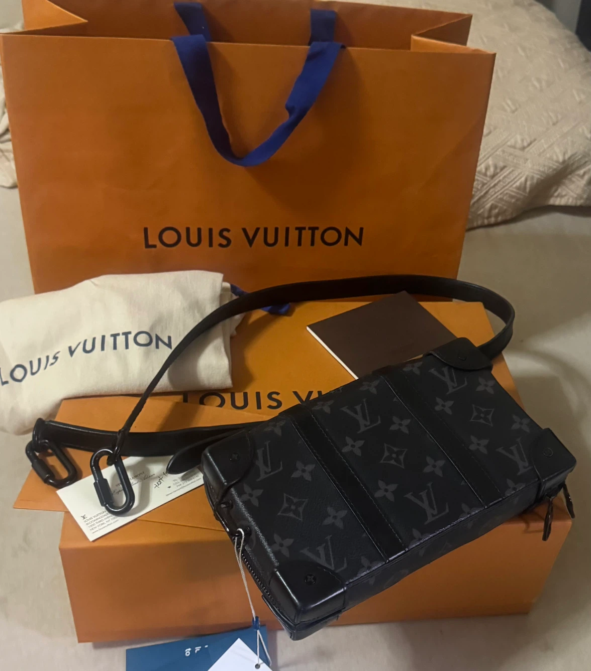 Louis Vuitton “Monogram Eclipse” Soft Trunk