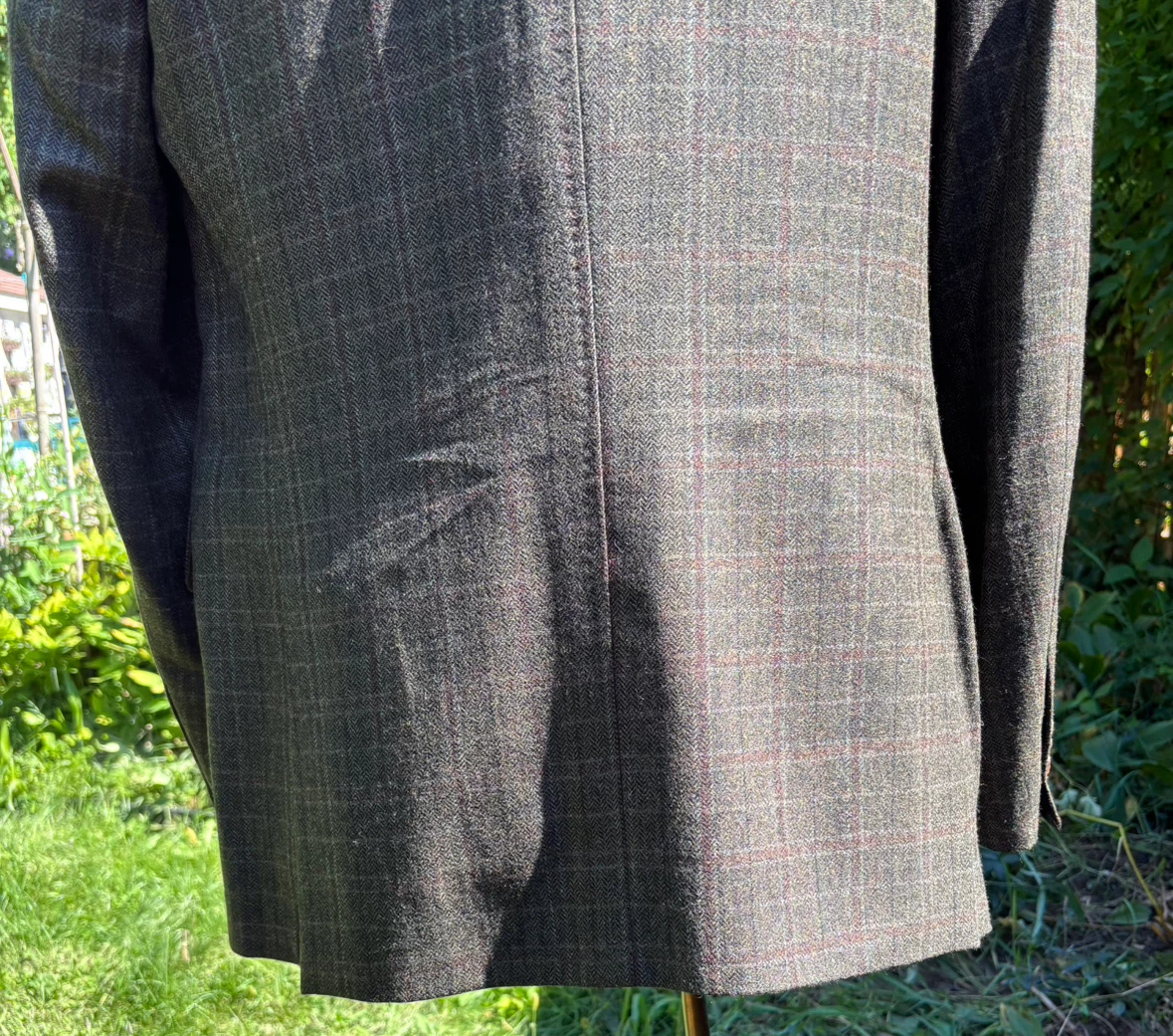 Coppley Gary Waters green plaid Wool Blazer 40R - photo 2