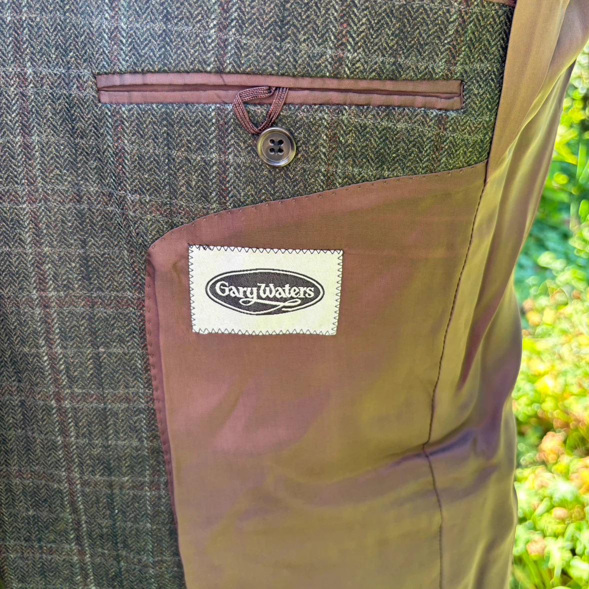 Coppley Gary Waters green plaid Wool Blazer 40R - photo 5