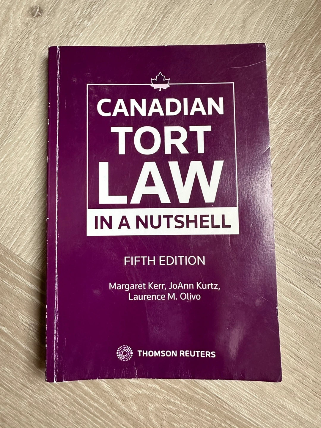 Canadian Tort Law in a Nutshell, Fifth Edition