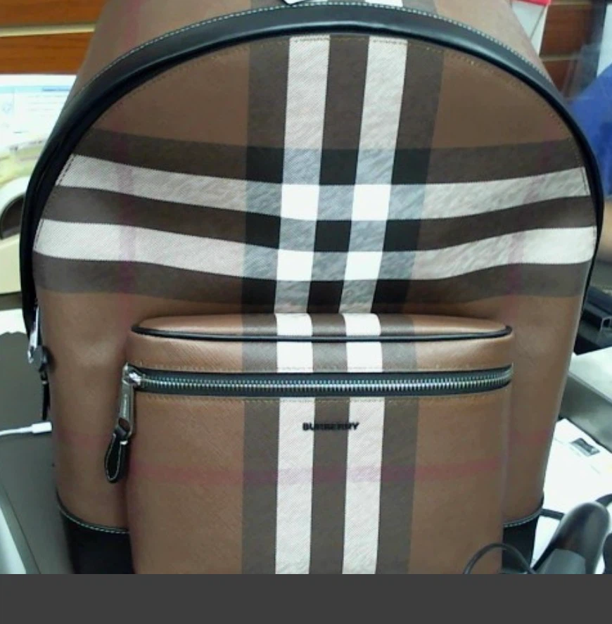 Burberry Check Print Backpack