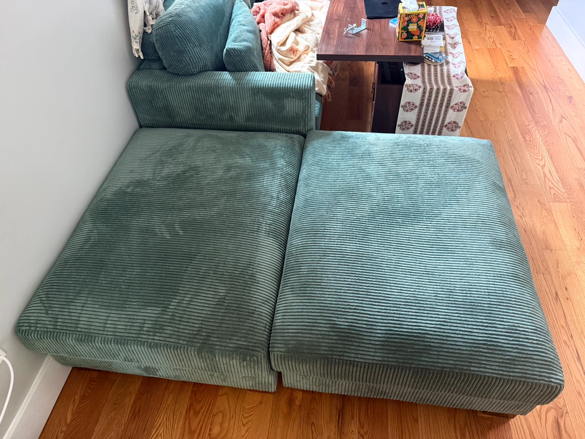 2 Ottomans & 2 Floor Cushions