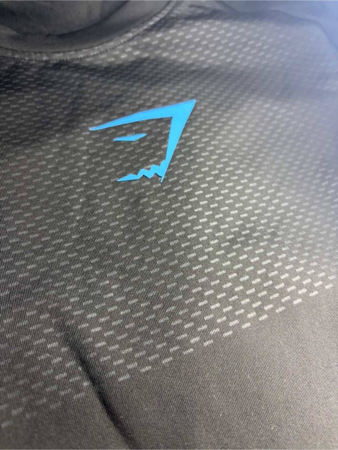 Gymshark Onyx 5.0 Seamless Long Sleeve Shirt (Small, Black/Blue) - photo 2