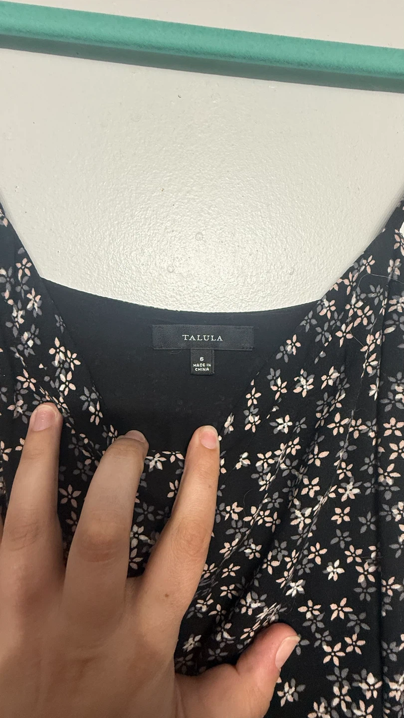 Talula Black Floral Print Dress - photo 2
