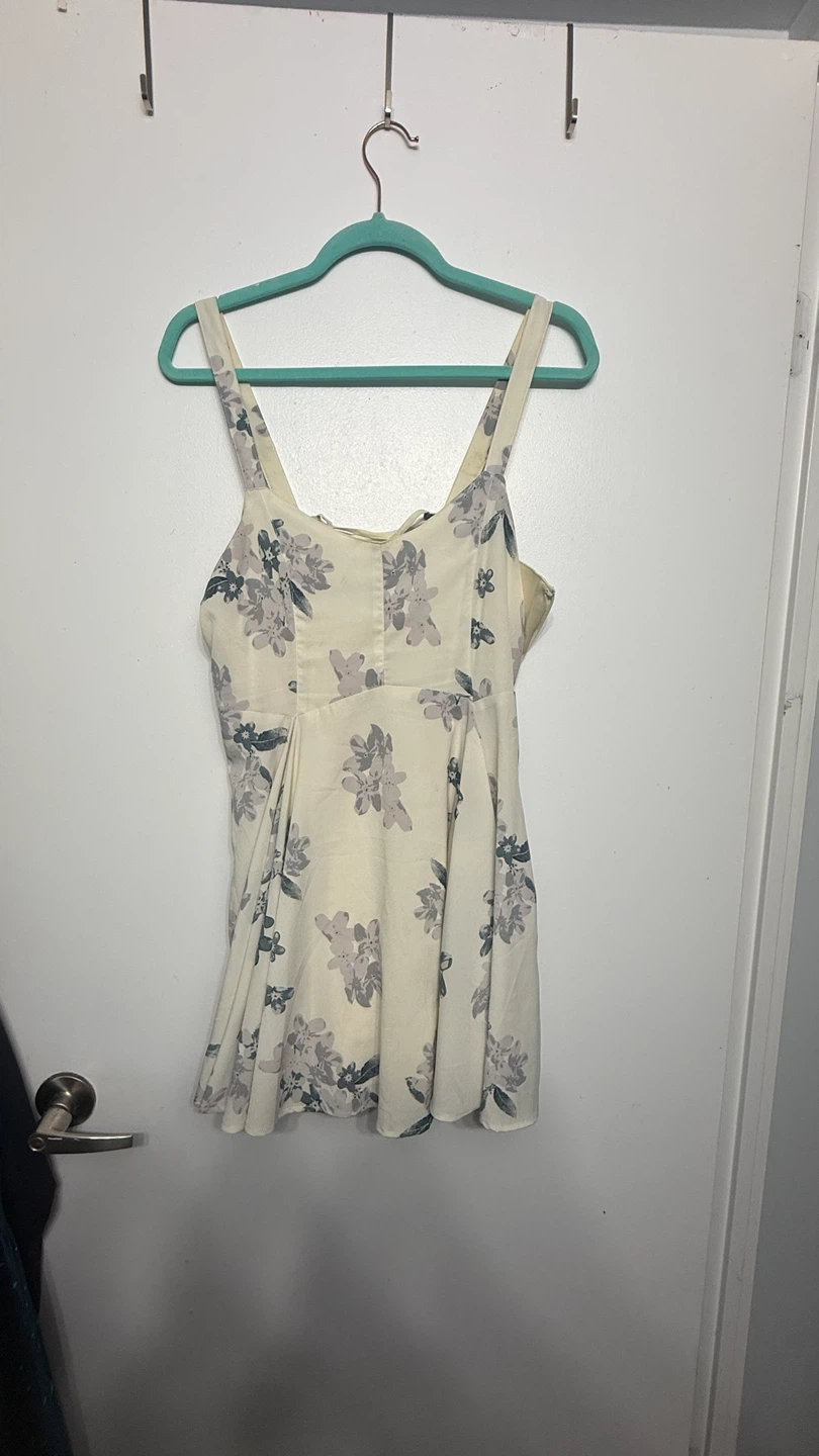 Margot Floral Lace-Up Dress