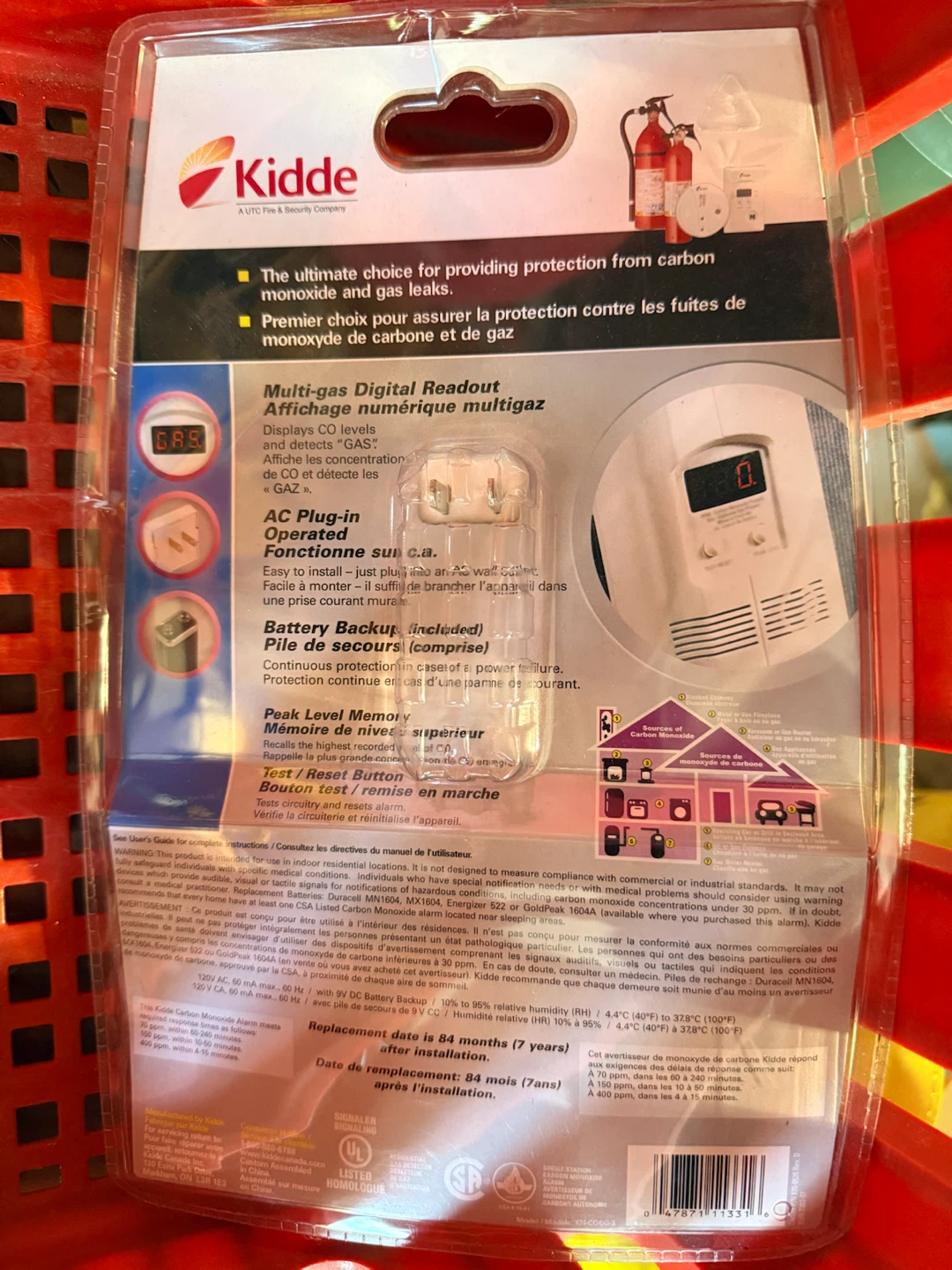 Kidde Carbon Monoxide, Propane & Natural Gas Alarm - photo 2