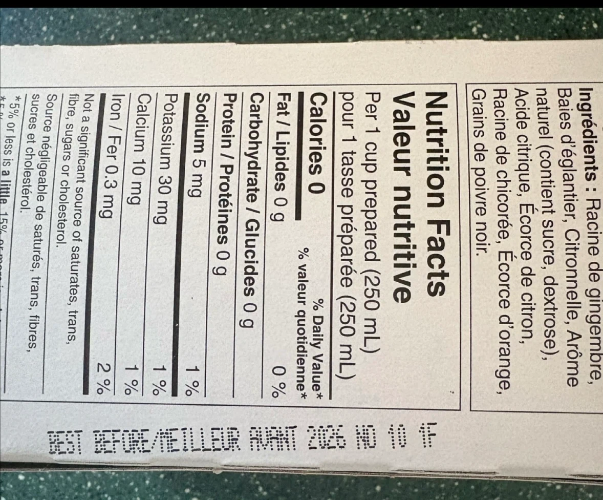 Lemon ginger herbal tea (New) (20 bags) (Giving away for FREE) - photo 3
