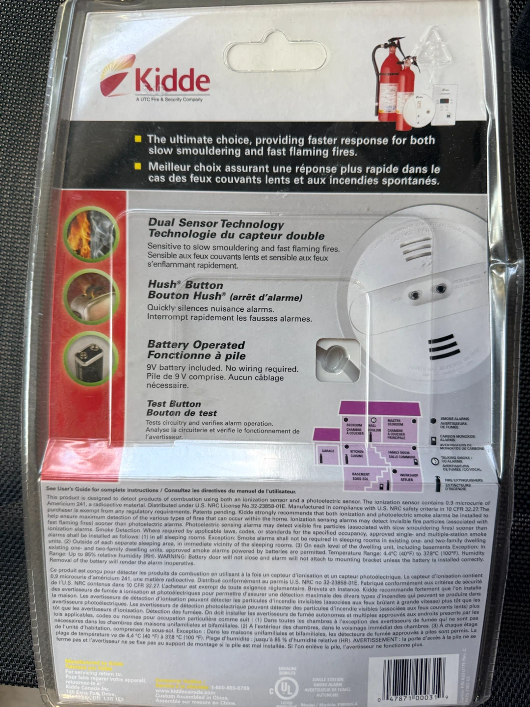 Kidde Dual Sensor Smoke Alarm Pi9000CA - photo 2