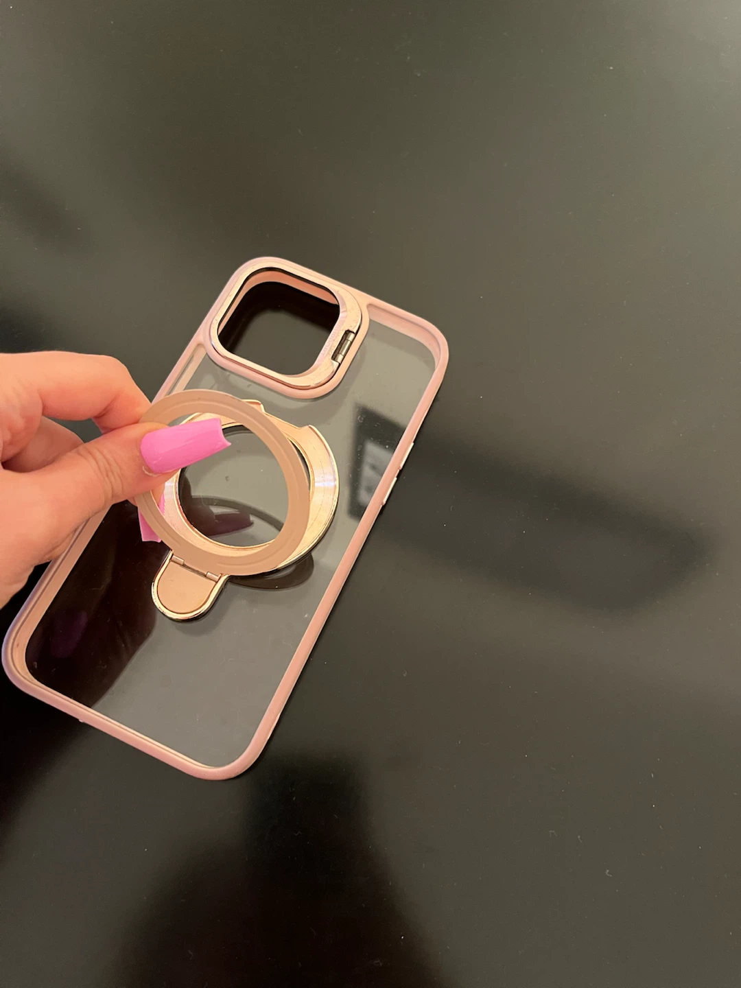 Pink iPhone Case with Ring Stand - photo 3