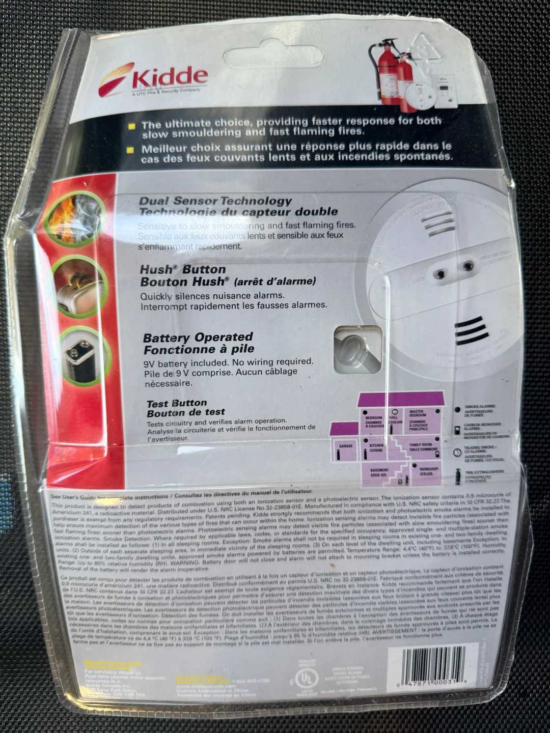 Kidde Dual Sensor Smoke Alarm Pi9000CA - photo 2