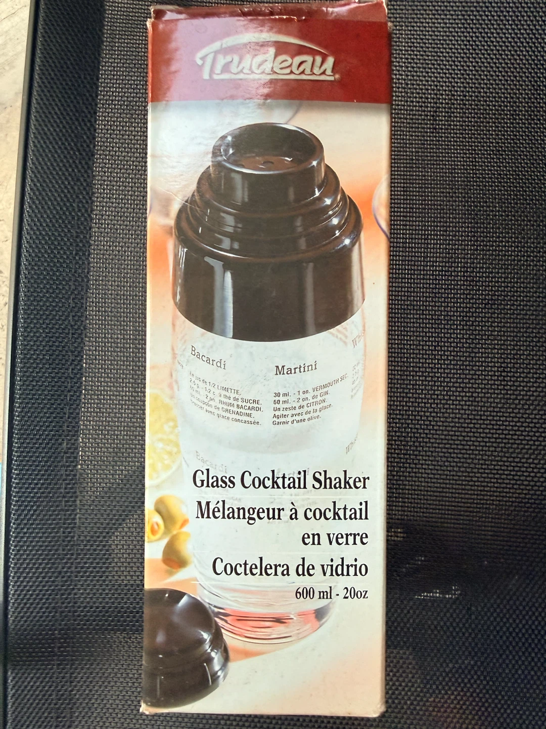 BRAND NEW: Trudeau Glass Cocktail Shaker - photo 3