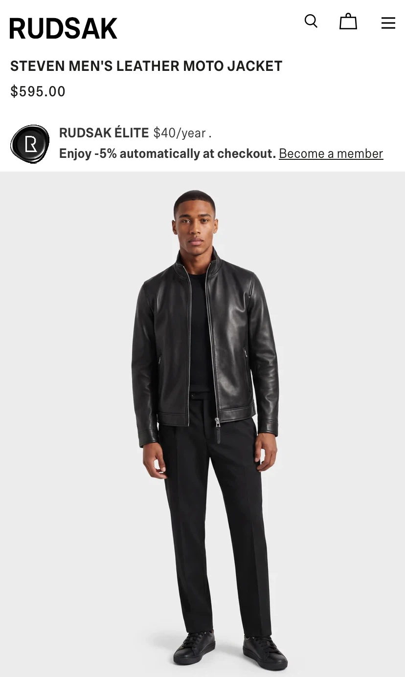 Rudsak Steven Men's Leather Jacket - photo 4