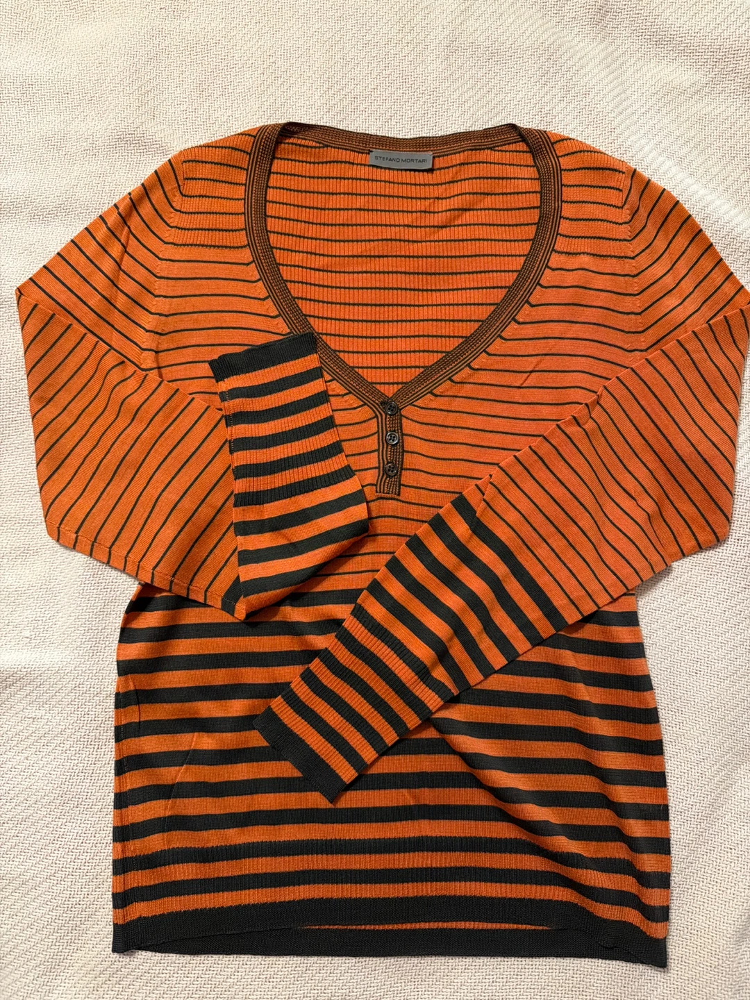 Stefano Mortari Striped Silk Top