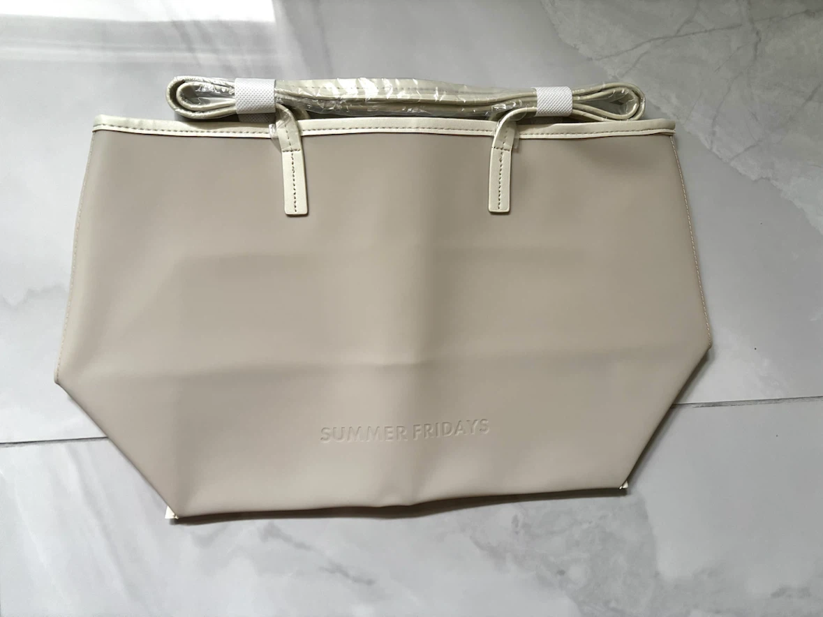 Summer Fridays Beige PVC Bag