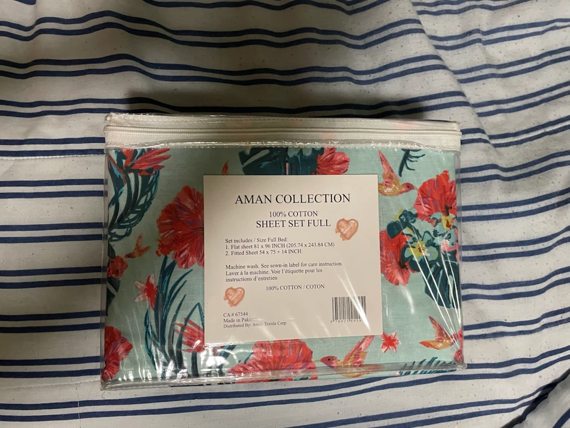Aman Collection Floral Sheet Set - Full Size