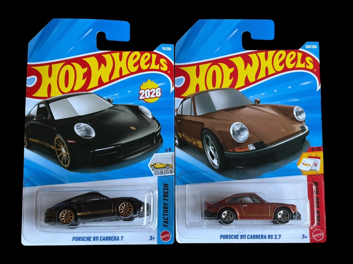 Hot Wheels Porsche 911 Carrera T and RS 2.7 Set