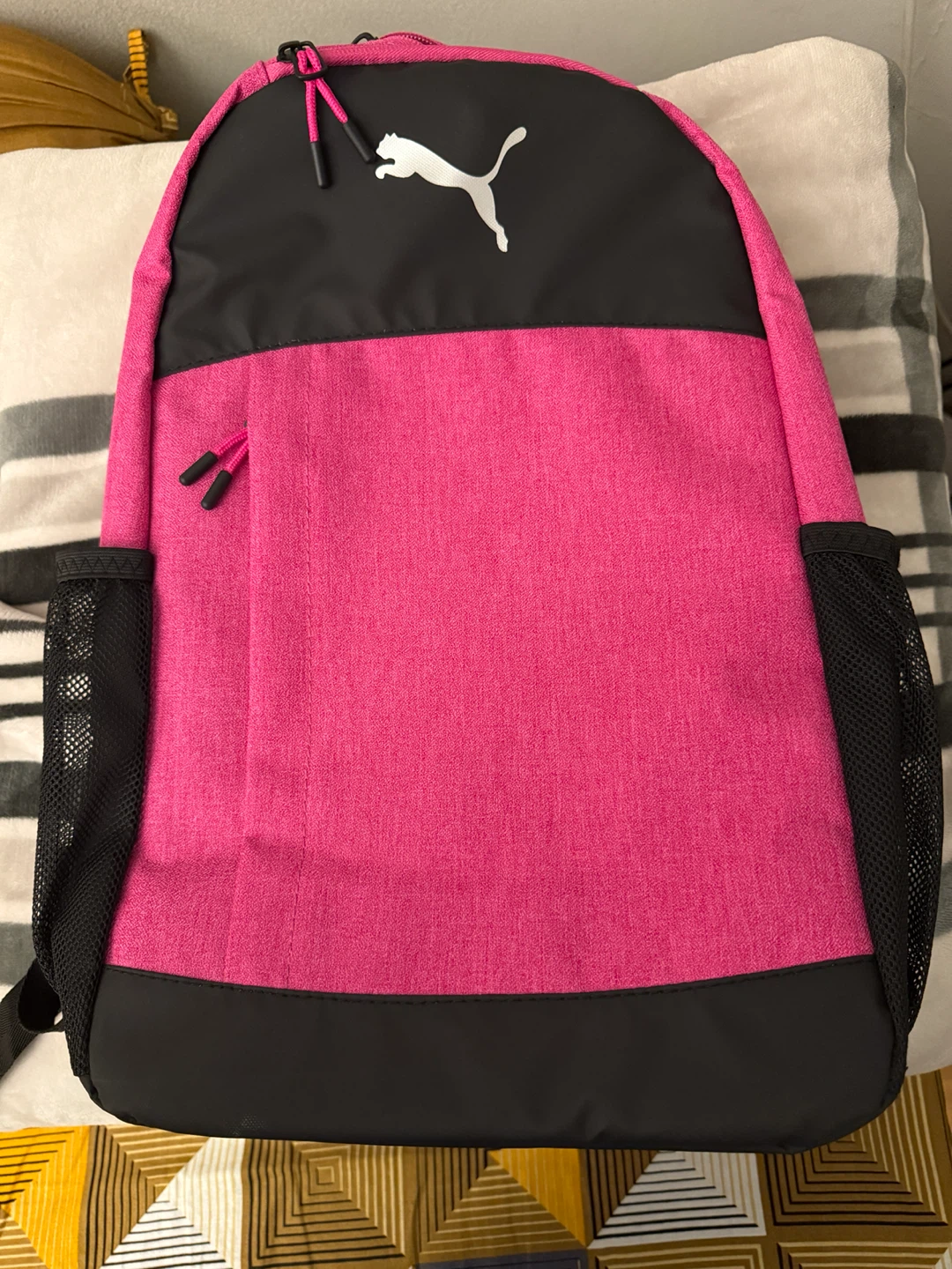 Puma Pink and Black Backpack