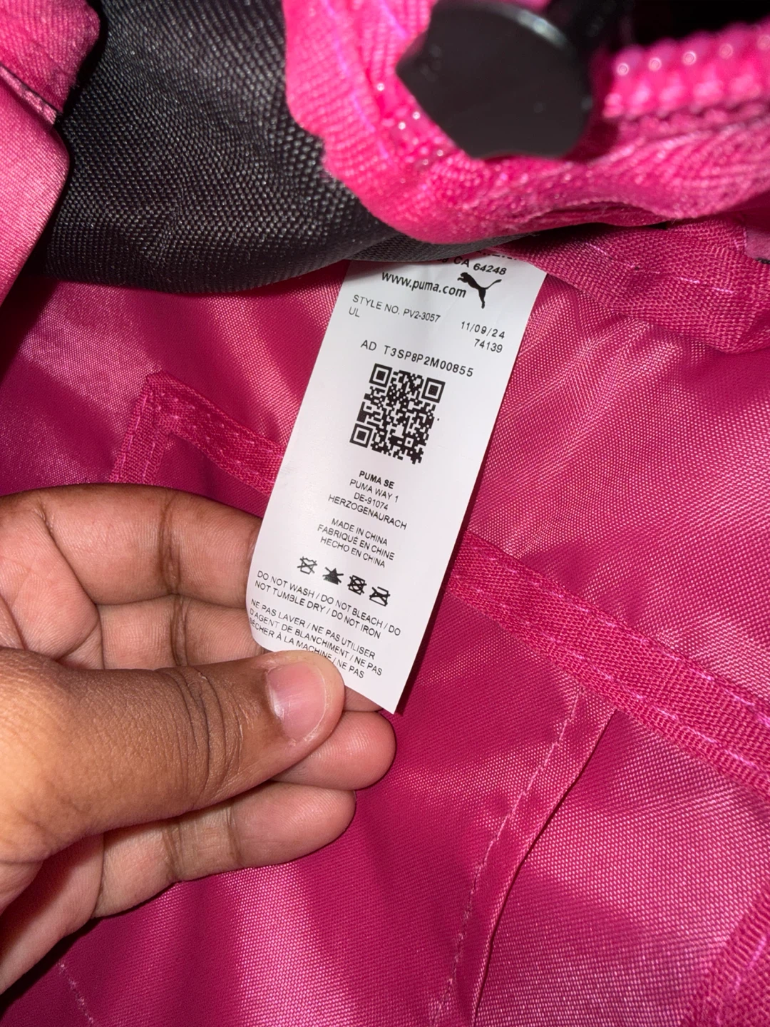 Puma Pink and Black Backpack - photo 2