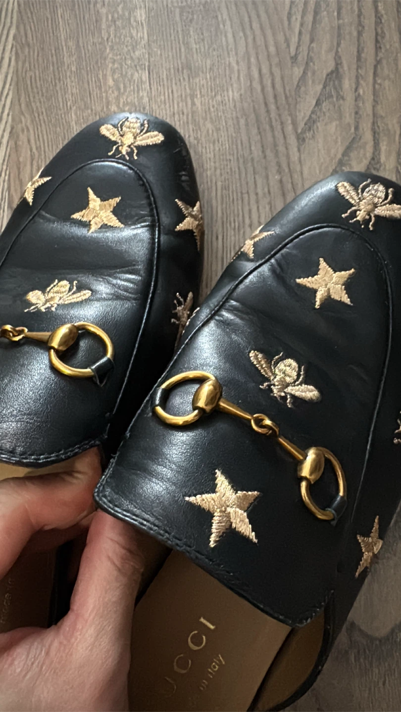 Authentic Gucci Bee and Star Mules - photo 4