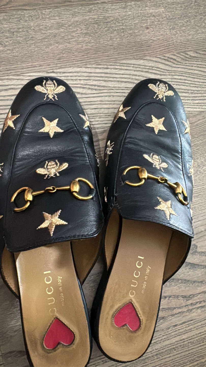 Authentic Gucci Bee and Star Mules - photo 5