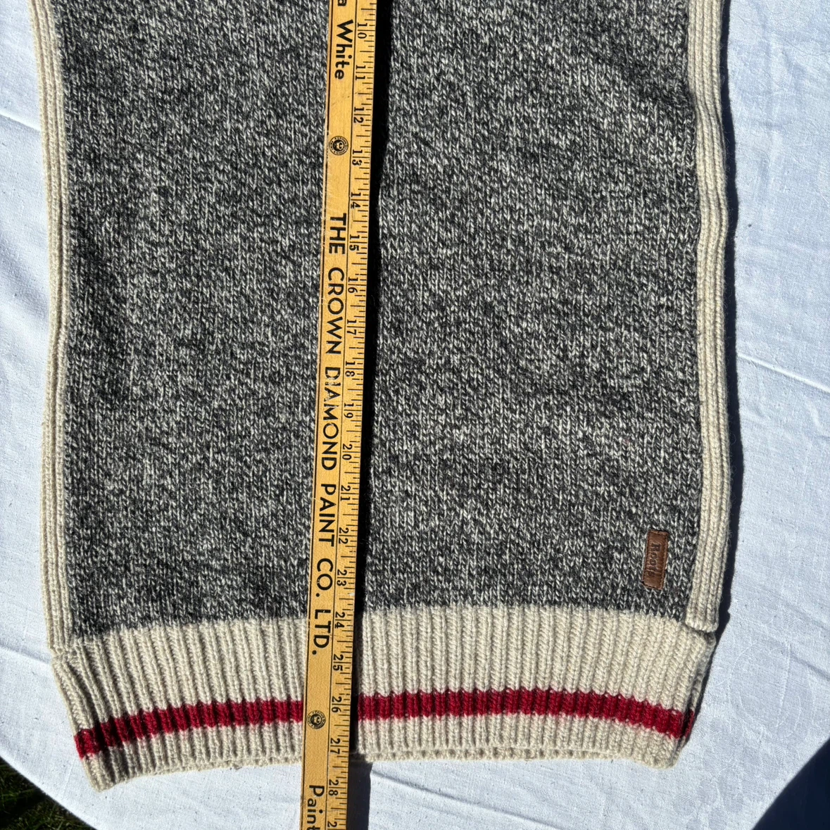 Roots grey marled V-Neck Knit Sweater - Size XS - photo 5