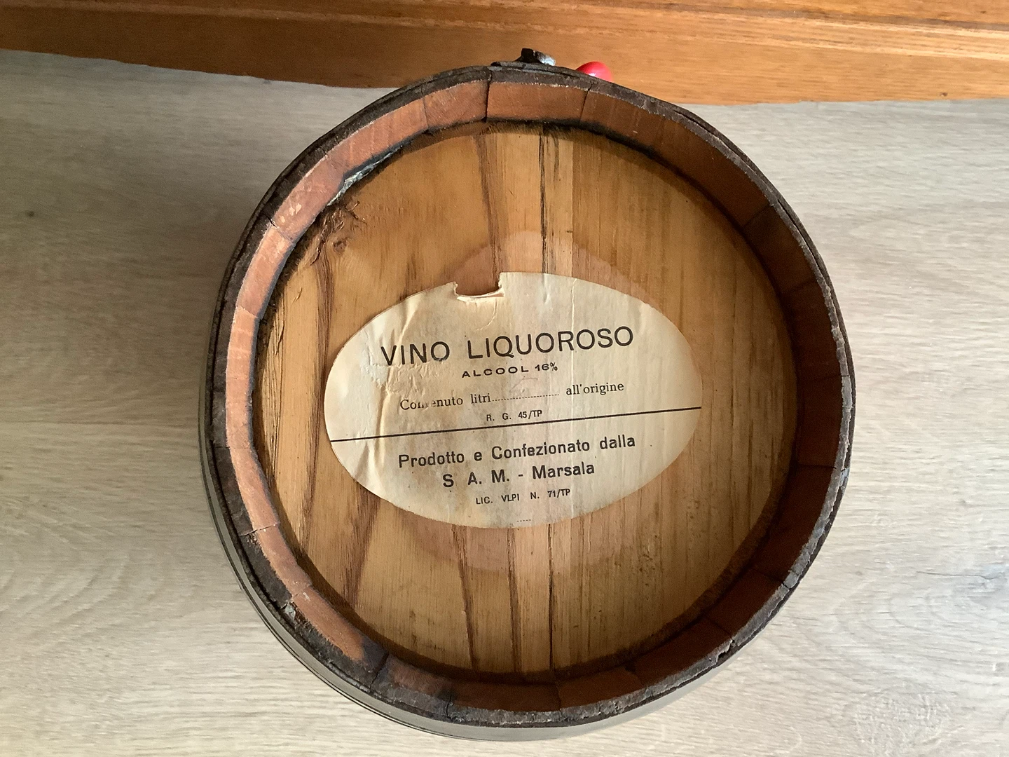 Ant Italian Cudia Empty Mini Marsala 5L Wine Cask/Barrel 🐞 - photo 3