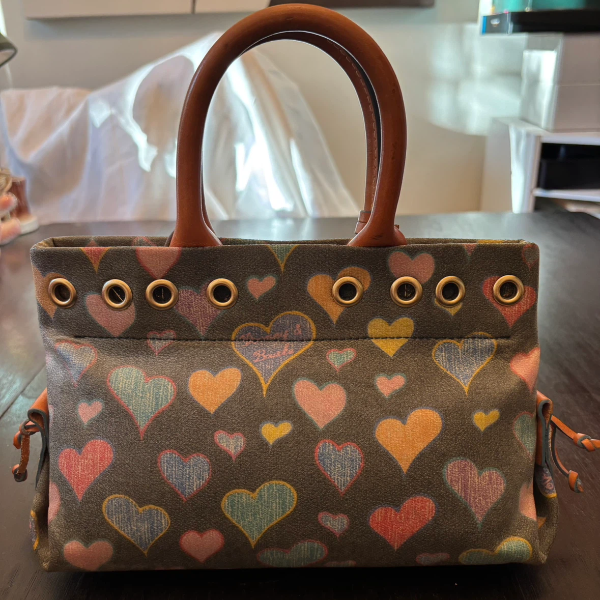 Dooney & Bourke Heart Print Handbag