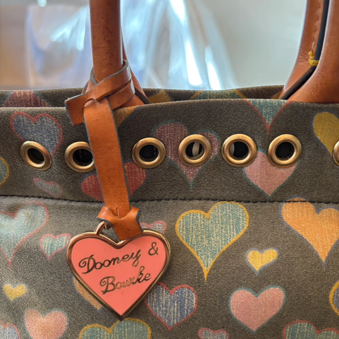 Dooney & Bourke Heart Print Handbag - photo 4