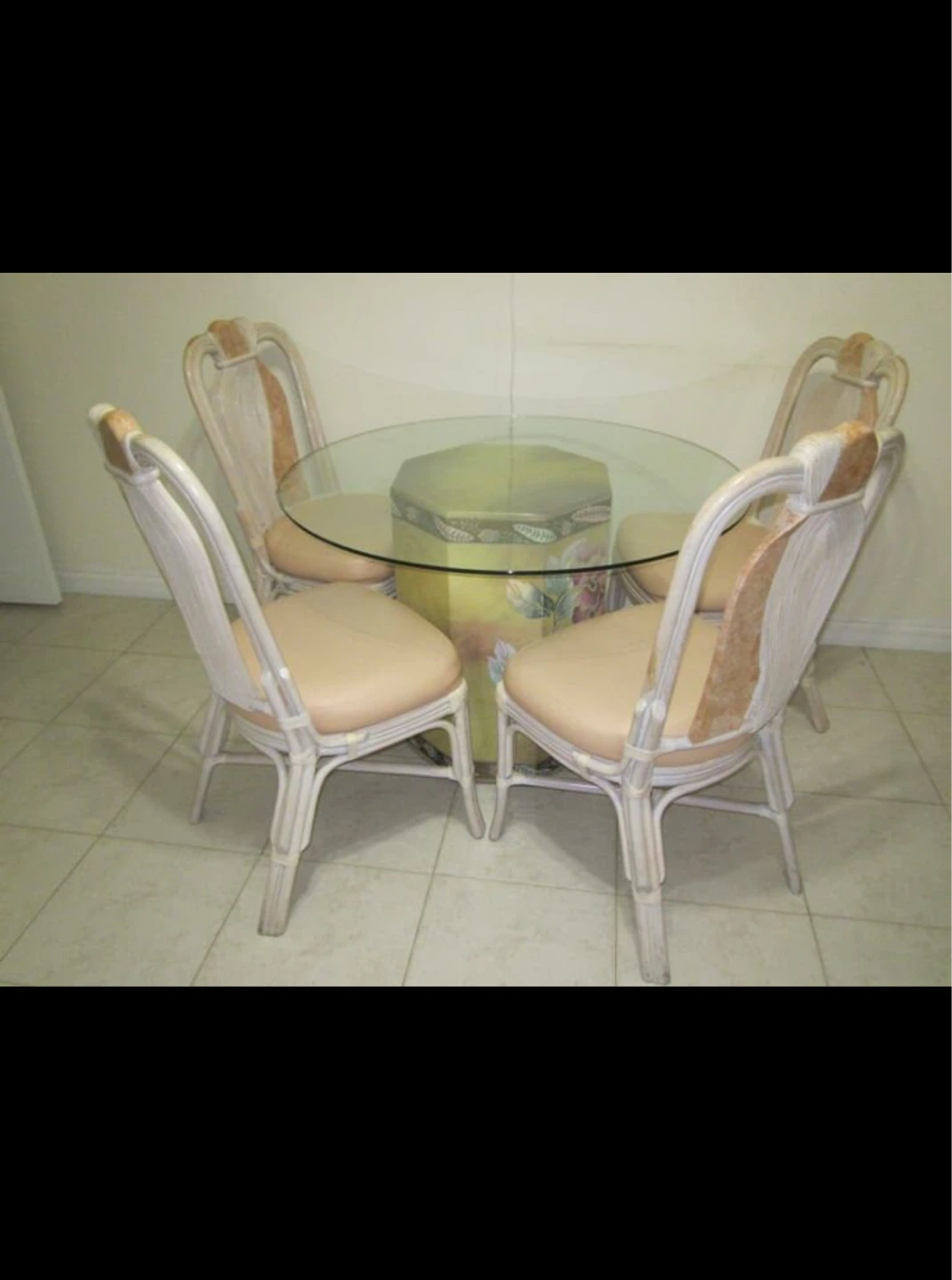 🌴 Rare Vintage Palm Beach Regency "King" Dining Chairs - photo 5
