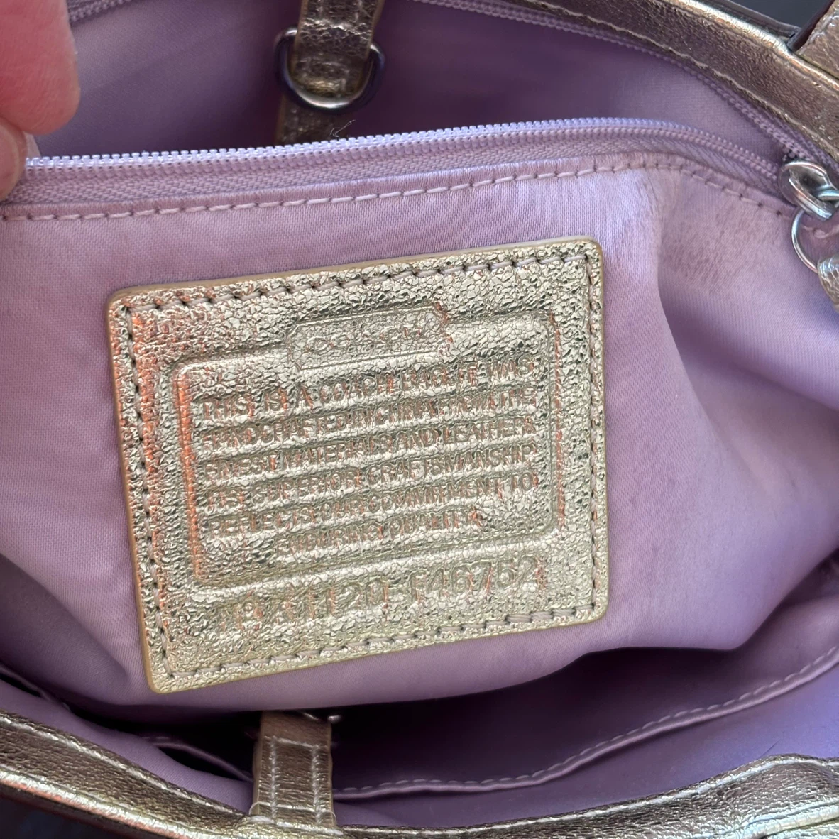 Coach Signature Plaid Tote Bag - photo 4