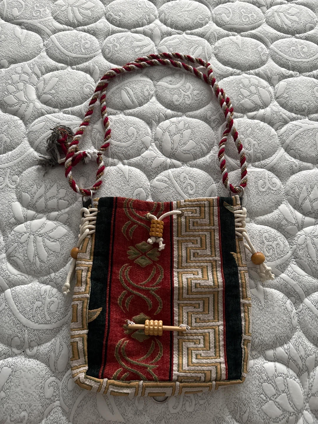 Woven Pattern Crossbody Bag