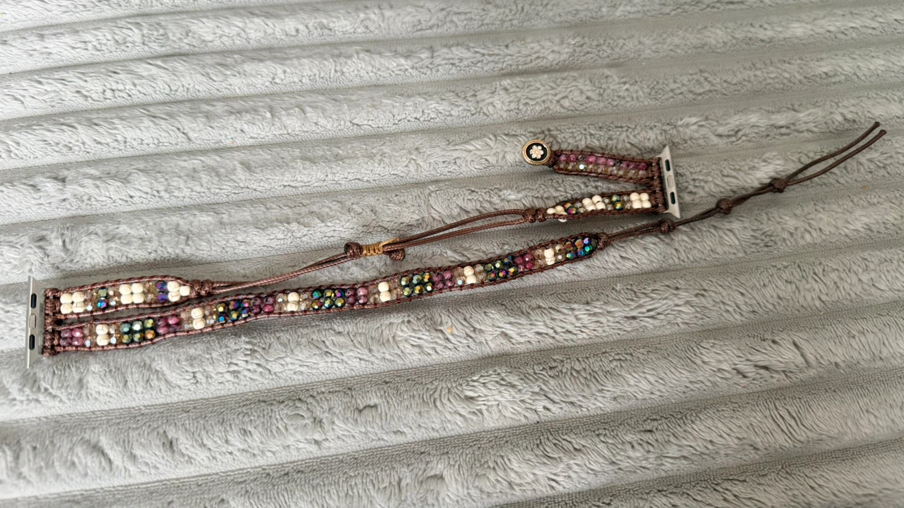 JR. DM Boho Handmade Apple Watch Band - Purple
