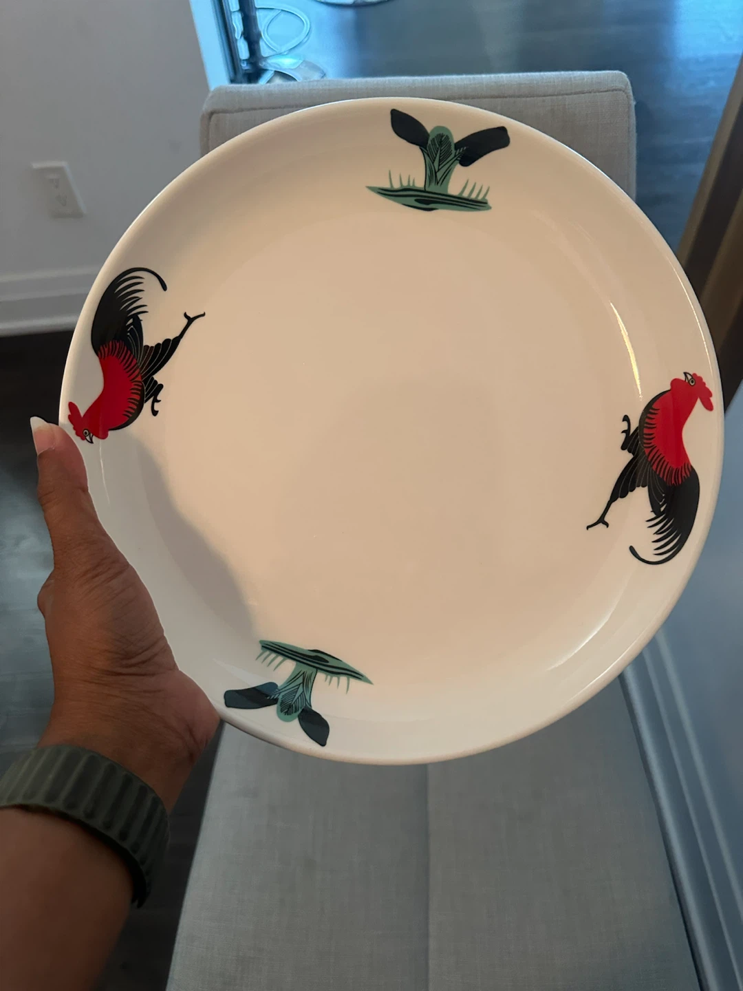 Ceramic Rooster Plate - photo 3