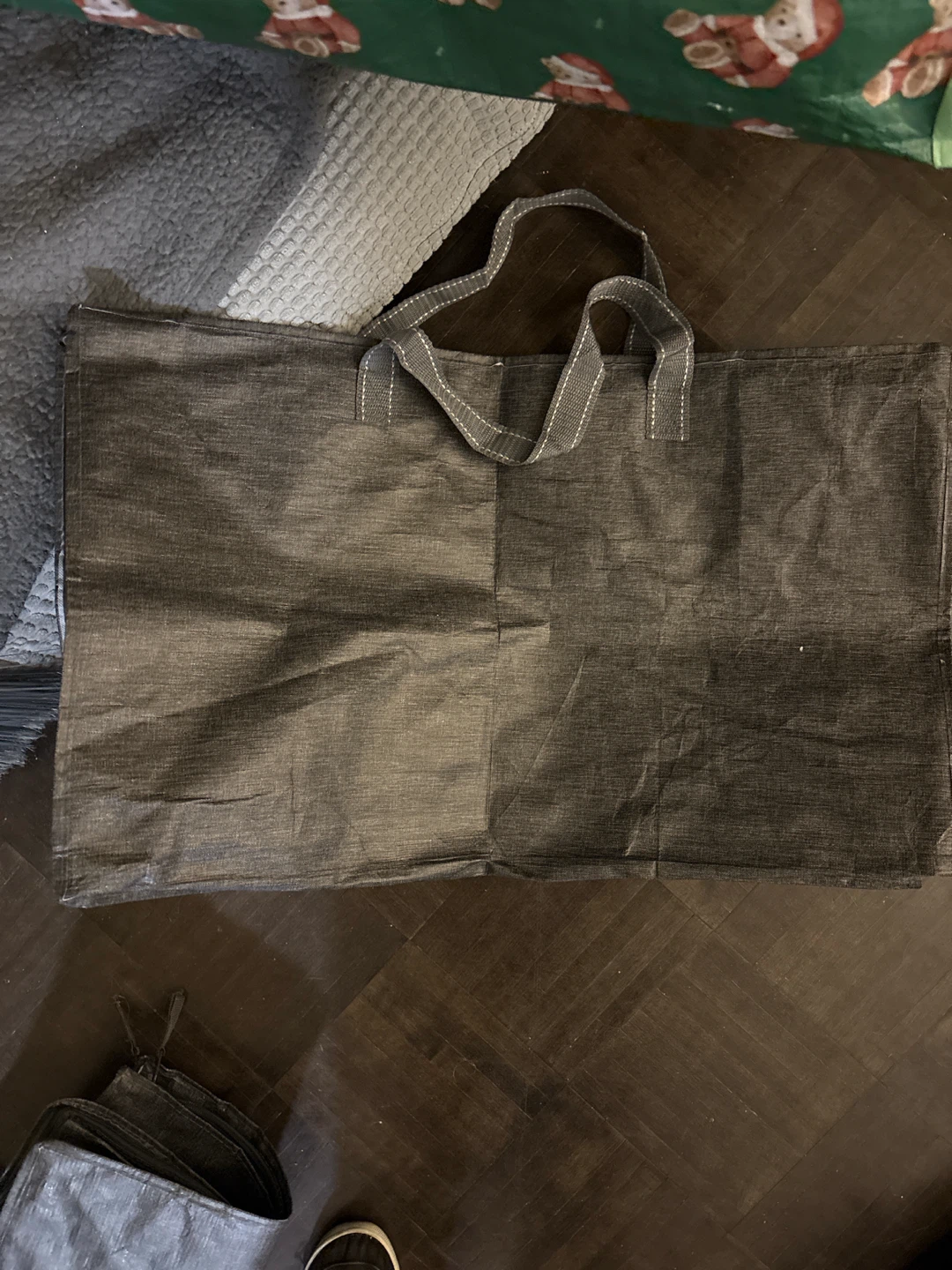 Large Charcoal Grey Reusable Storage Tote