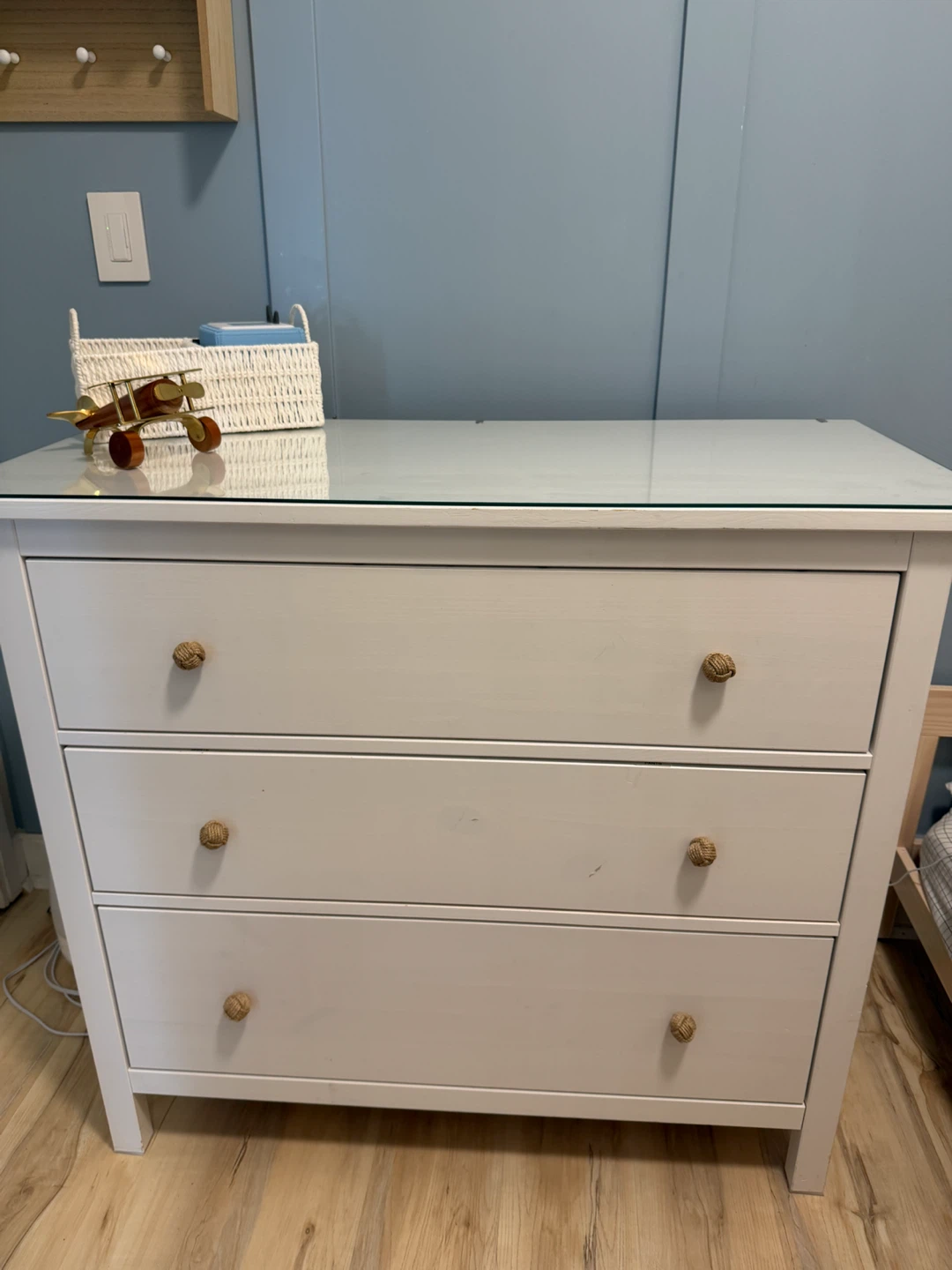IKEA Dresser with glass top
