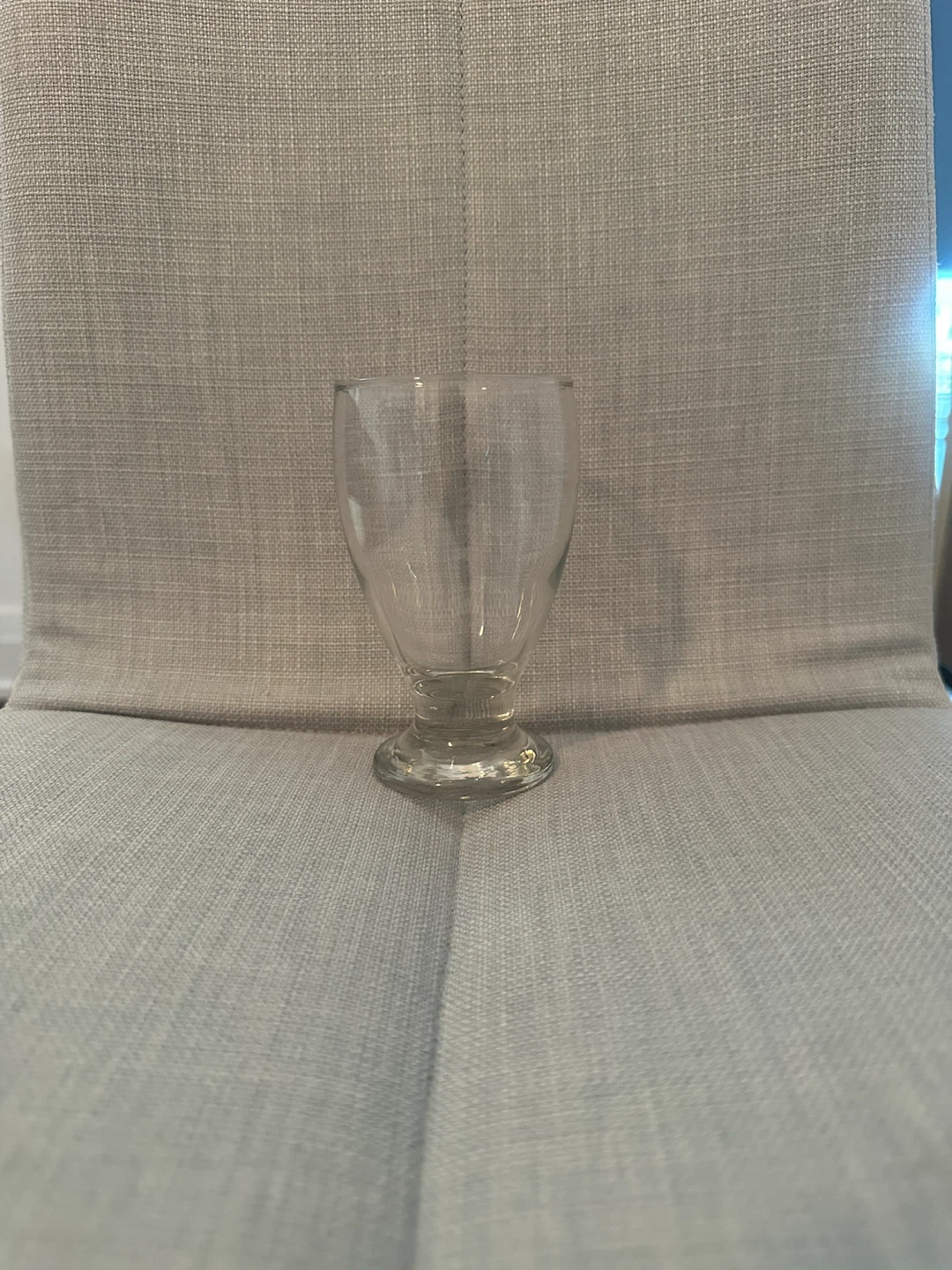 Clear Glass Footed Cup