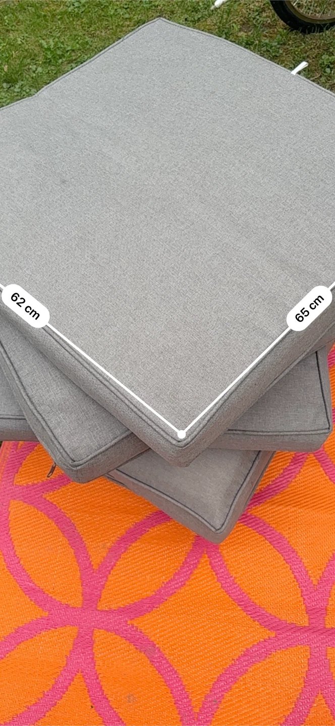 Set of grey outdoor seat cushions - photo 3