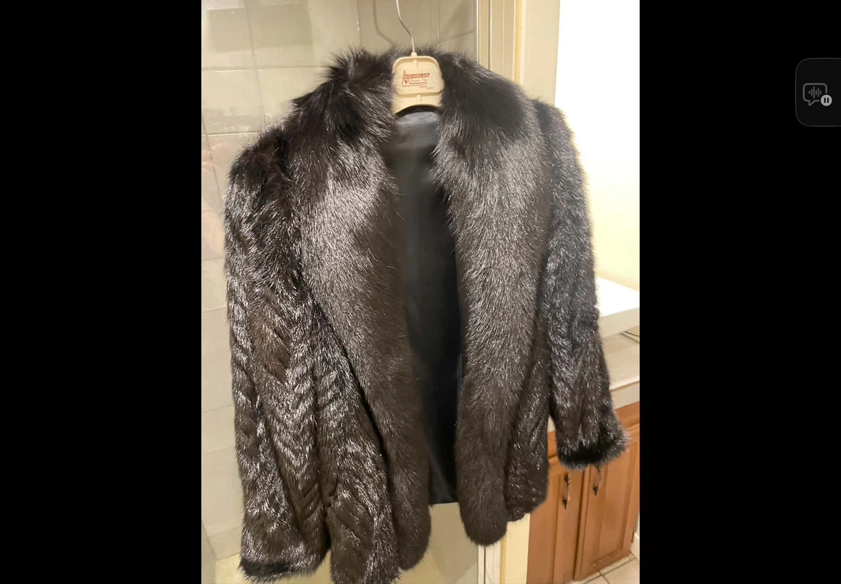 Vintage Mink Black Fur Coat - photo 2