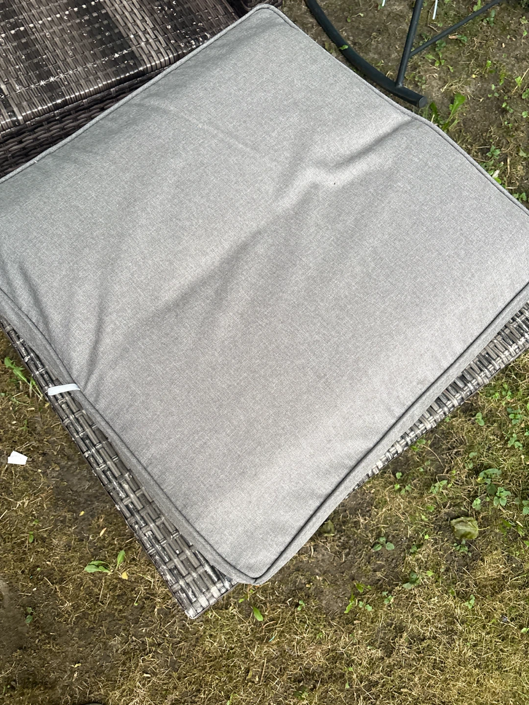 Set of grey outdoor seat cushions - photo 4